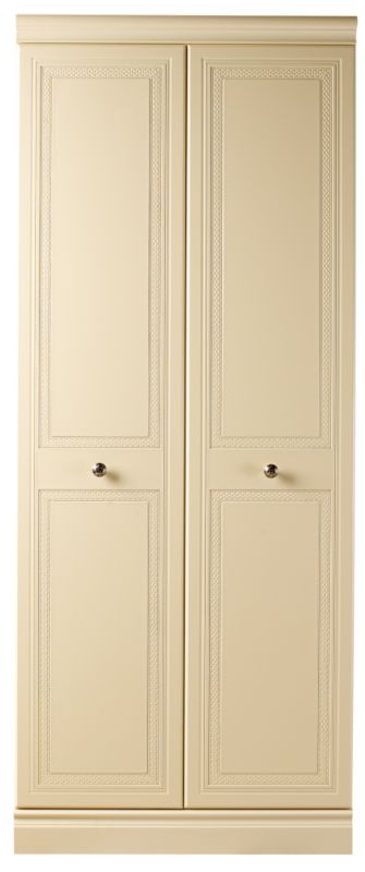 harrogate 2 Door Wardrobe Cream (H)1873 x (W)760