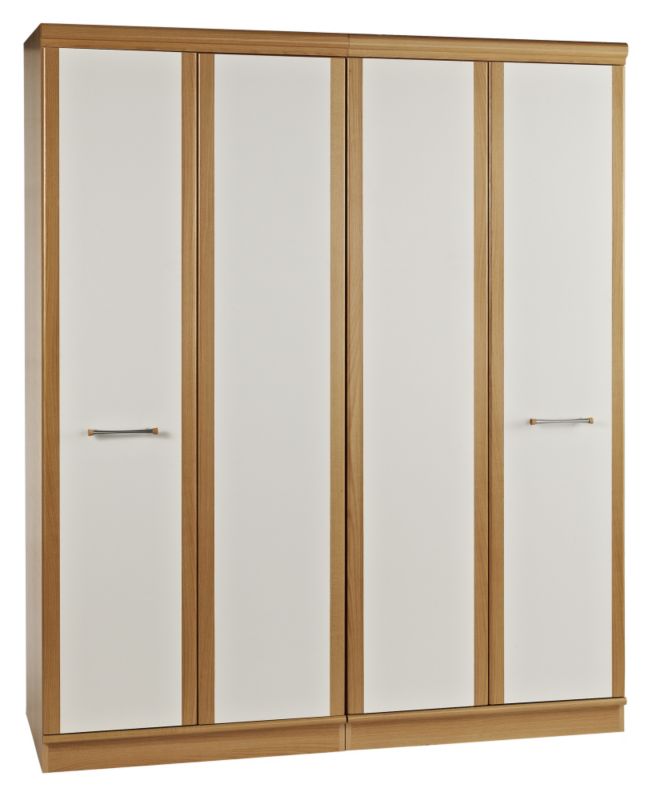 Santa Monica 4 Door Bi-Fold Door Wardrobe