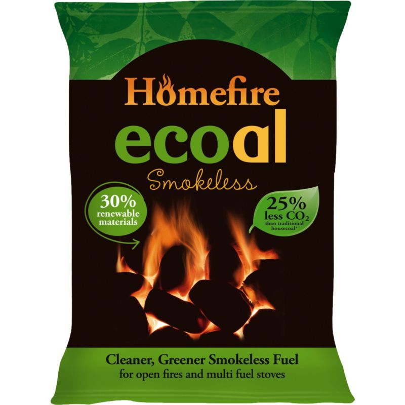 Alternative image for Ecoal Smokeless Coal, 1000kg (100�10kg bags)