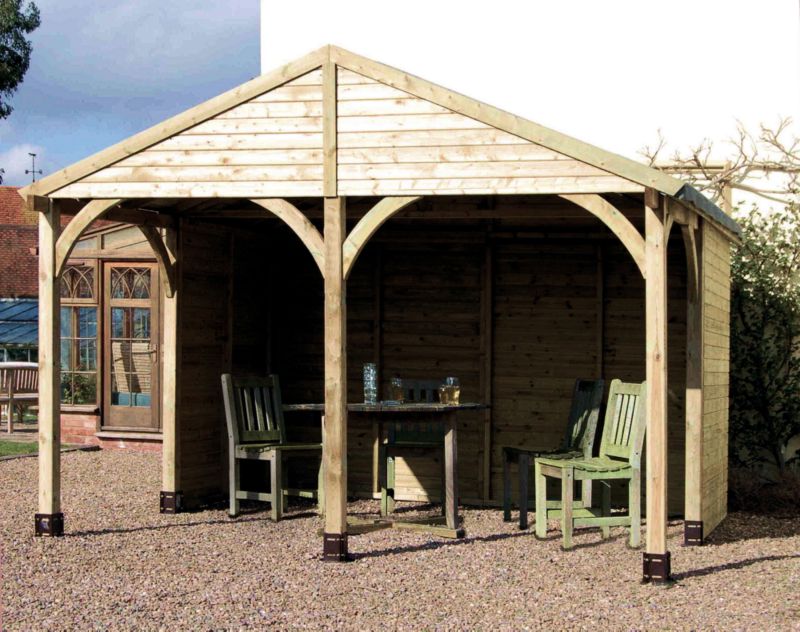 Save on this Large Garden Shelter - (H) 2.89m x (W) 3.67 x (D) 3.52m