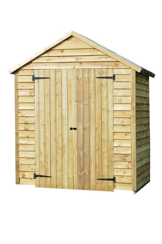 Forest Garden 6 x 4 Overlap Double Door Shed