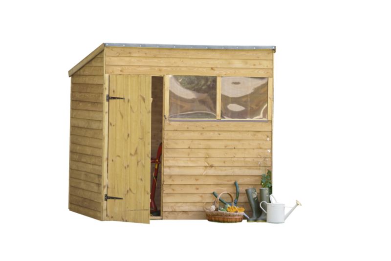 Forest Garden Overlap Pent Shed