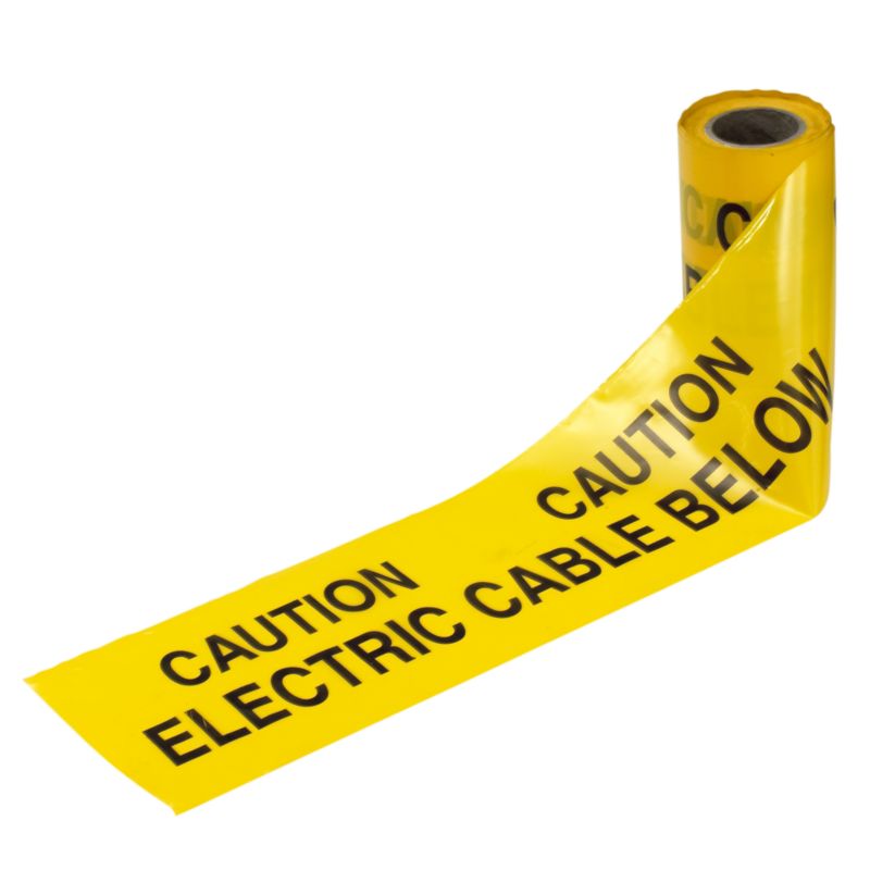 Tower Electrical Caution Tape Yellow 1 Pack