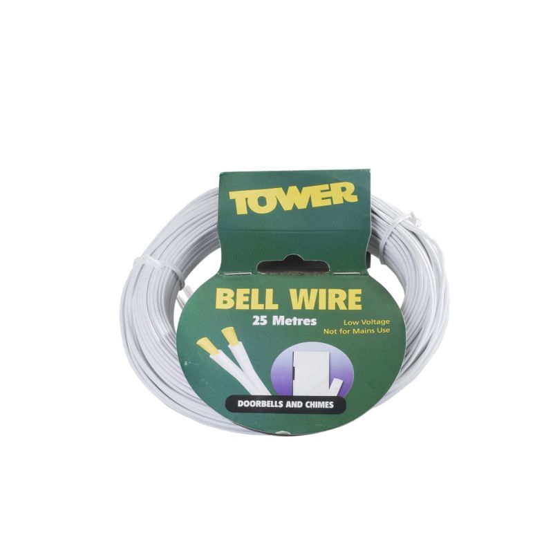 Tower Wire Bell Twin Strand 438281 White 4.5mm x 25m