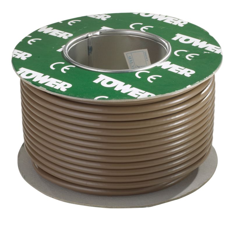 Tower Coaxial Cable 484622 Brown 1mm x 50m