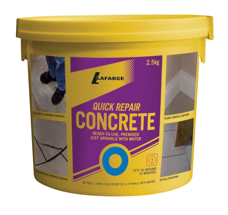 Lafarge Quick Repair Concrete 25Kg Tub