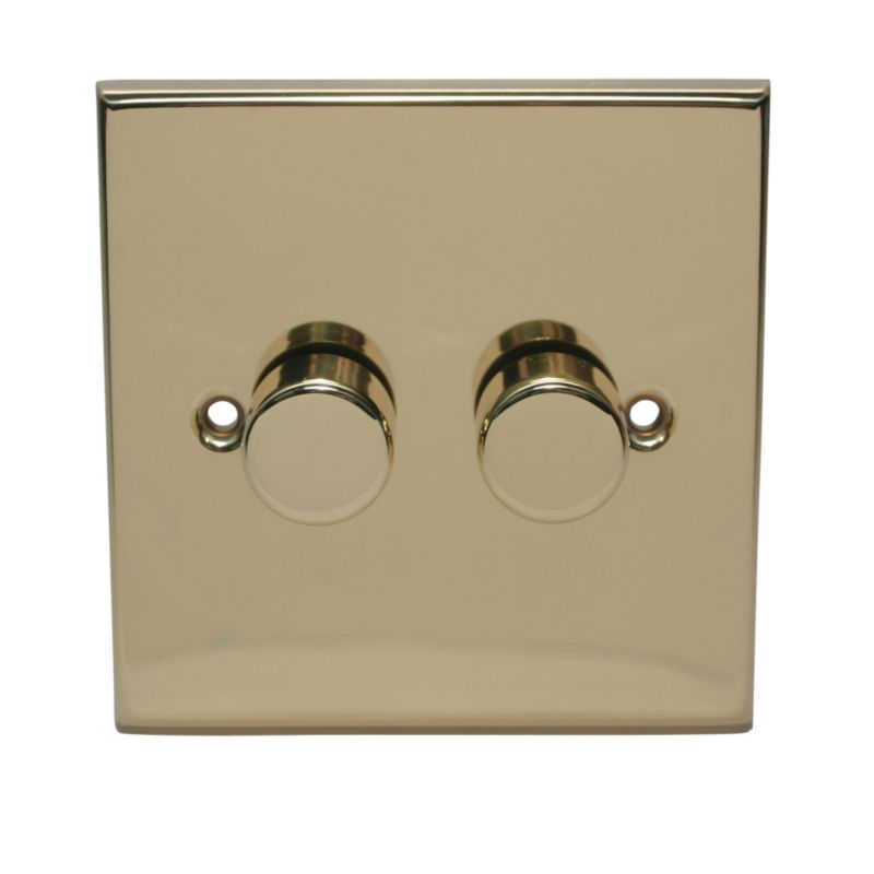 Volex Dimmer Switch Double 2X250W 2 Way Mains V