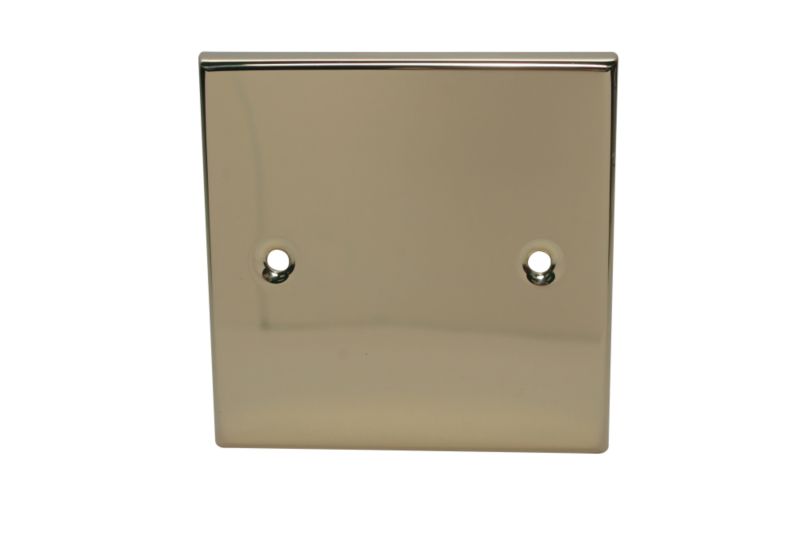 Volex Blanking Plate Single Victorian Style Brass Effect