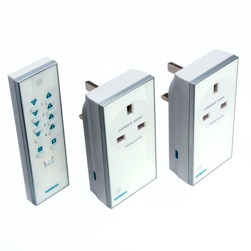 Siemens Remote Control Dimmable Socket Kit 2 Pack White