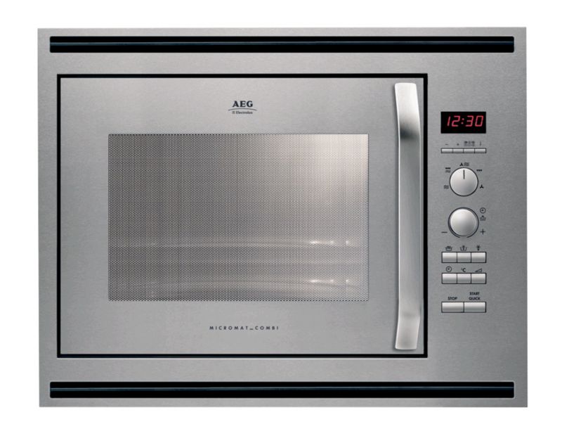 Aeg Built-In Combi Microwave And Oven With Quartz Grill Stainless Steel Mcc4060Em - Product image.