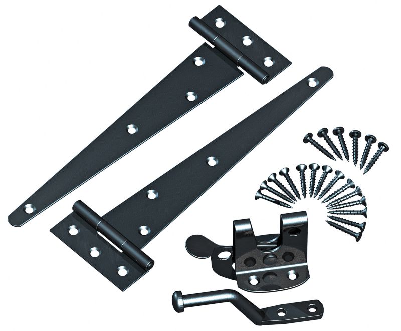 10quot T hinges and auto latch small