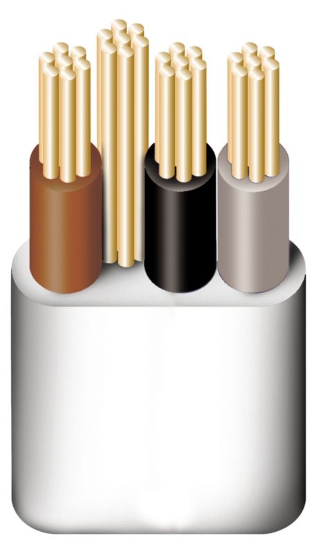 Prysmian 15mmsup2 3 Core and Earth Cable 25m