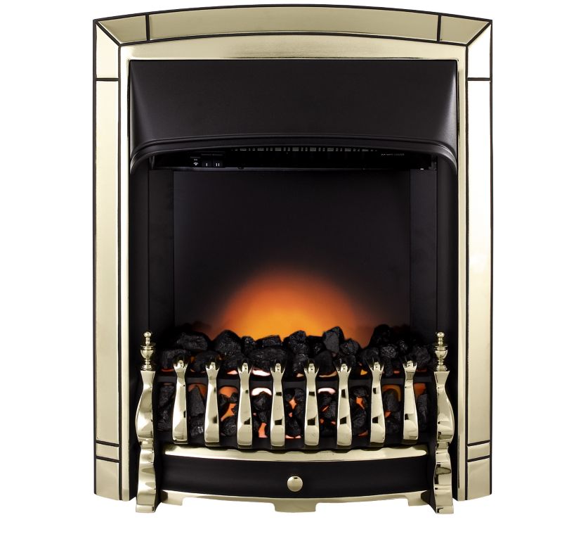 Bolero Electric Inset Fire Gold Plated