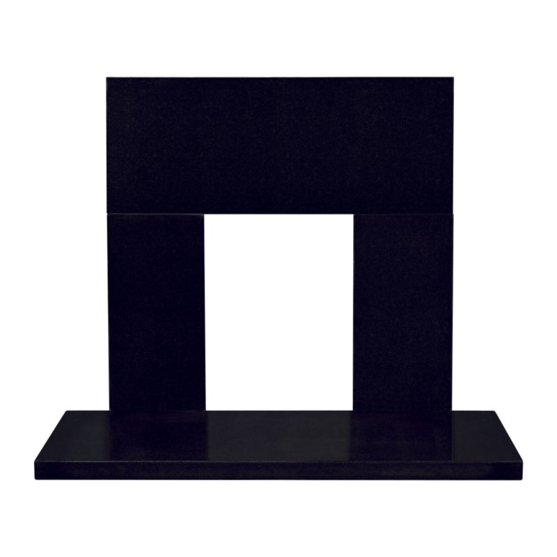 Black Granite Back Panel & Hearth