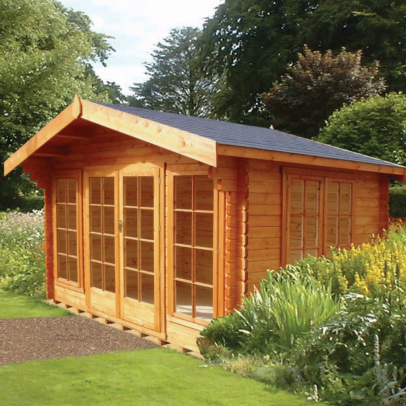 Argyll Log Cabin (H) 2.7m x (W) 3.59m x (D) 3.59m