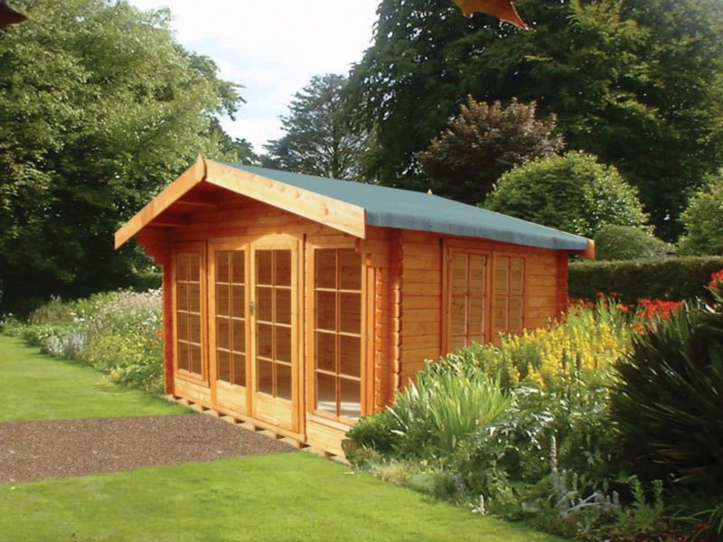 Argyll 12 x 12 Cabin Including Assembly Natural