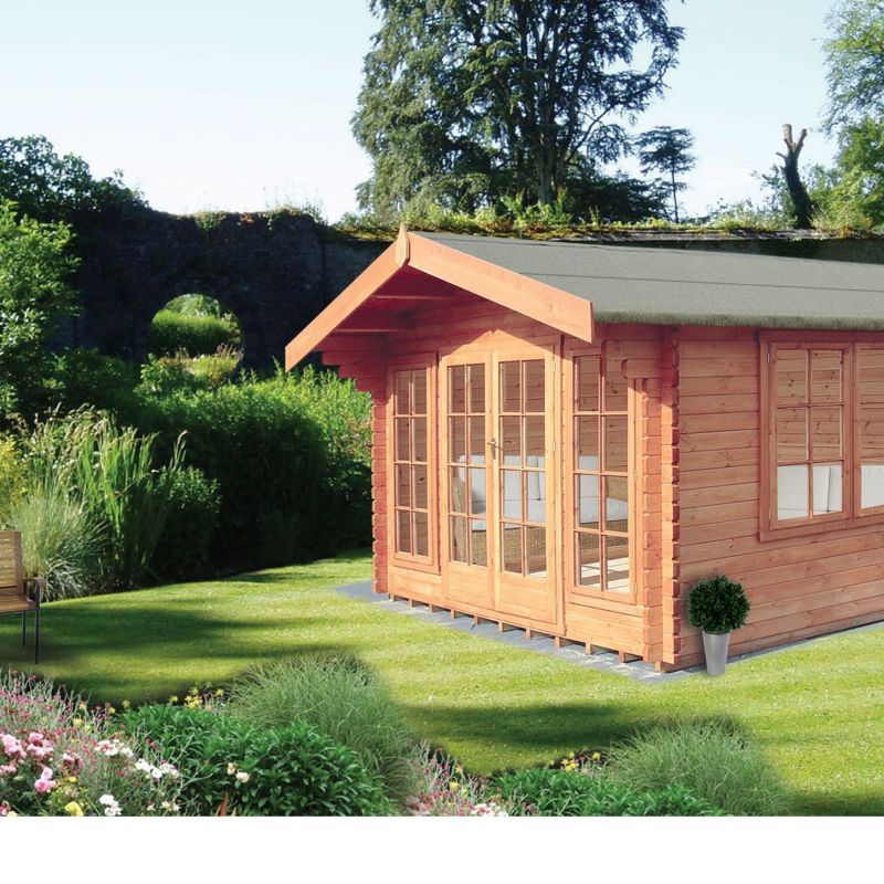 Save on this Keilder Log Cabin  (H) 2.7m x (W) 3.59m x (D) 4.48m