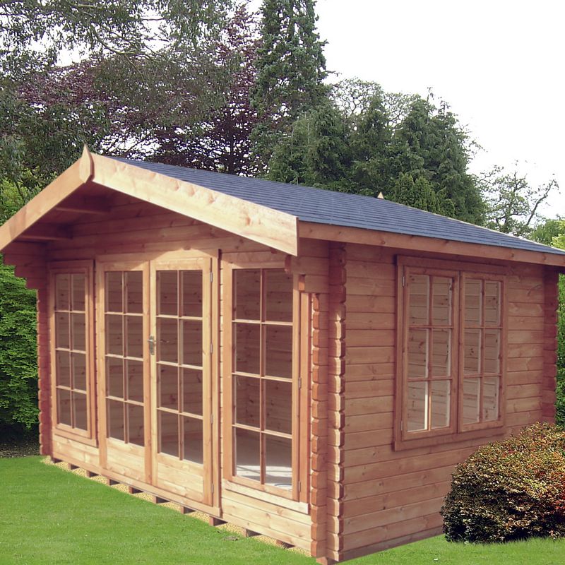 Argyll Log Cabin (H) 2.7m x (W) 3.59m x (D) 2.39m