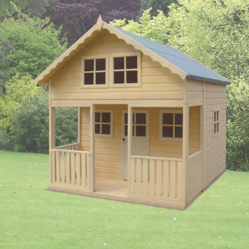 Save on this Lodge Playhouse -  (H) 2.59m x (W) 2.39m x (D) 2.69m
