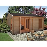 Save on this Brighstone 45 Cabin Including Assembly (H) 2.82 x (W) 5.28 x (D) 3.88m