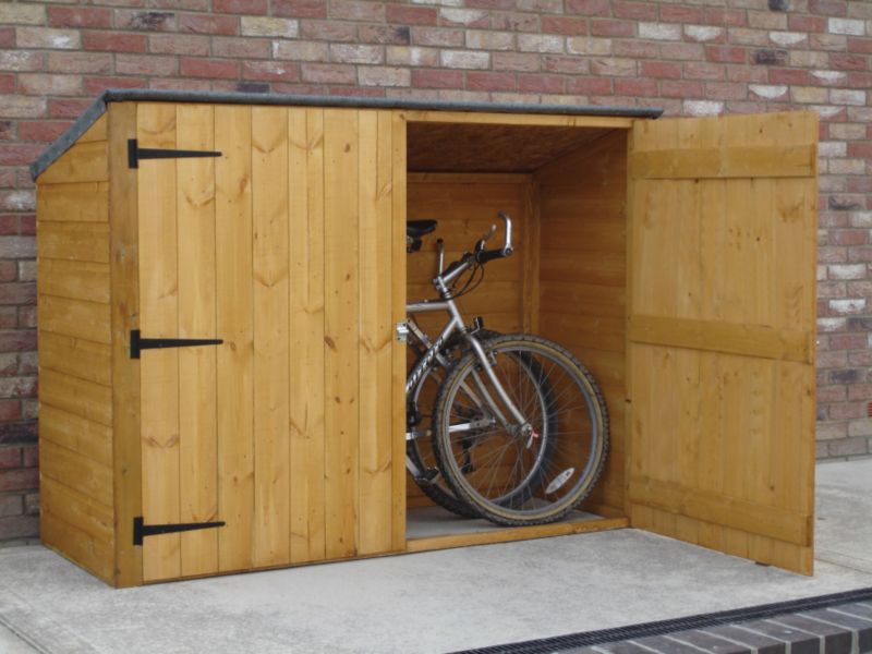 Double Door Pent Bike Store - (H) 4ft7in x