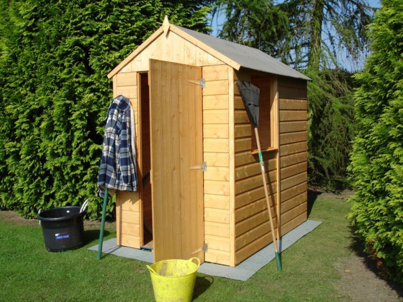 Apex Shiplap Shed 6 x 4 with Building Base