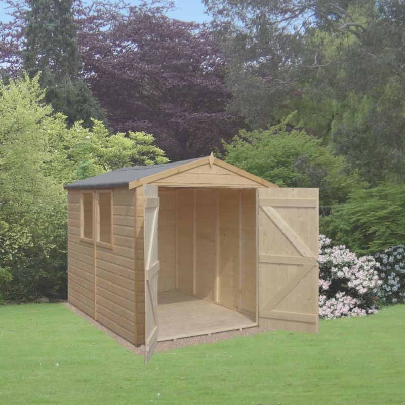 Deluxe Apex Shiplap Shed - Model 86 - (H) 6ft8in x (W) 5ft10in x (D) 7ft9in