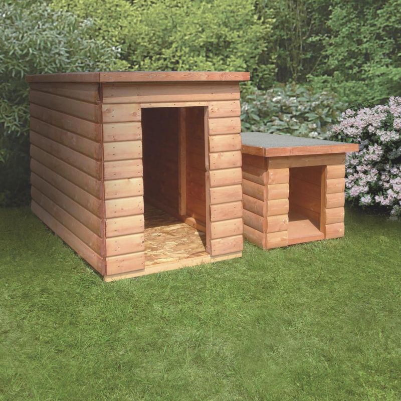 Pent Kennel Small H 67cm x W 60cm x D 81cm Opening H 44cm x W 26cm
