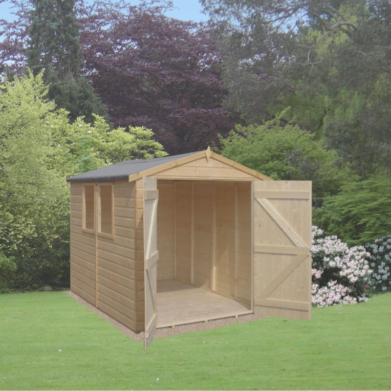 Deluxe Apex Shiplap Shed - Model 126 - (H) 6ft8in x (W) 5ft10in x (D) 11ft7in