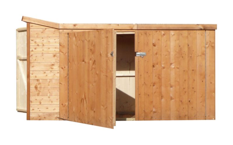 Alternative image for Tridoorbikestore Shack Up - (H) 4ft10in x (W) 8ft2in x (D) 2ft6in