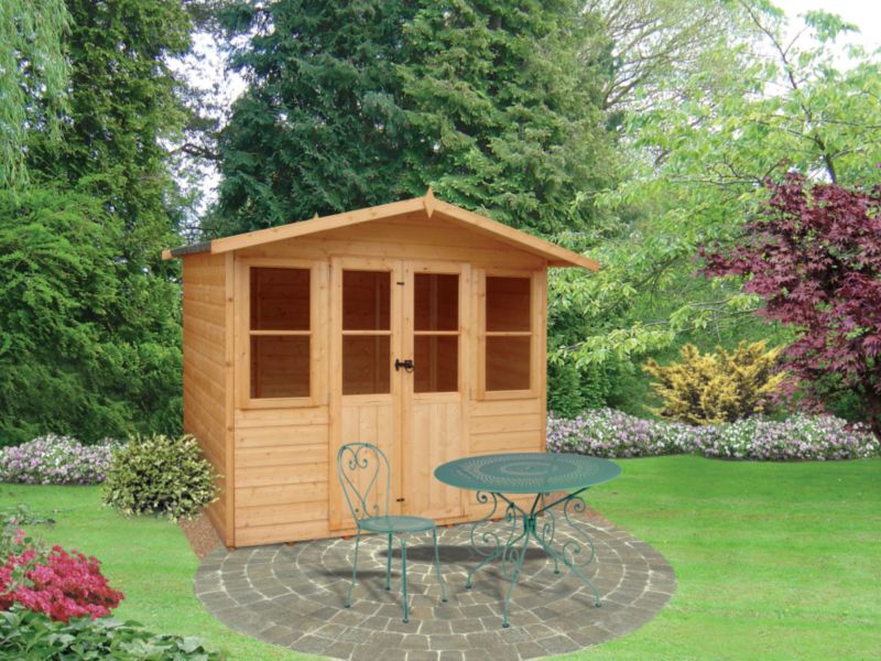 Shires Newquay Cabin Including Assembly Honey Brown