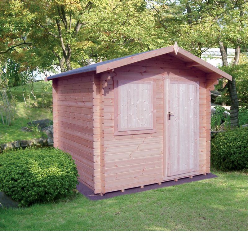 Unbranded Belham Log Cabin - (H) 2.4m x (W) 2.09m x (D) 1.79m