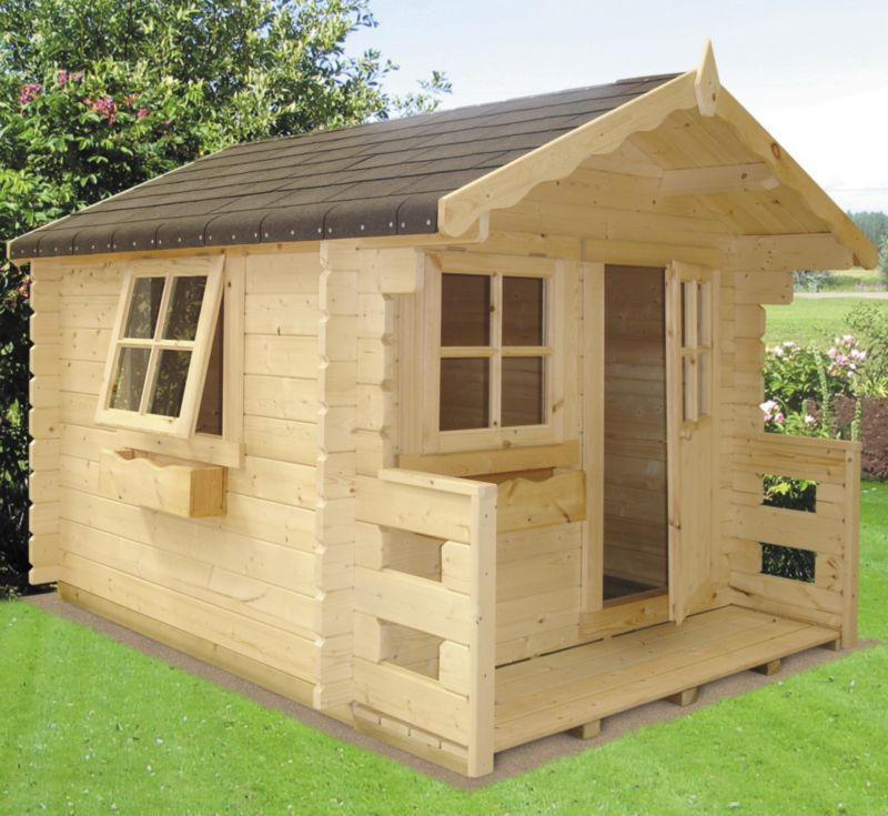 Save on this Salcey Pine Lodge Including Assembly Honey Brown