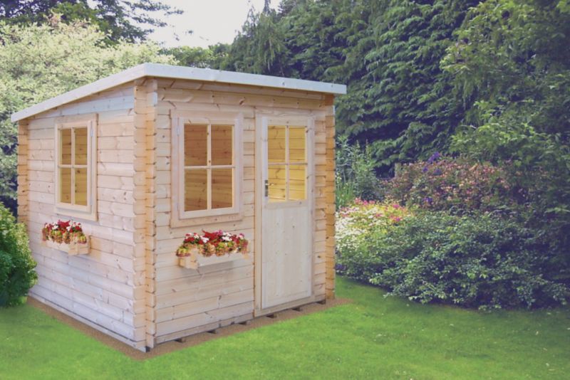Save on this Dean Pine Cabin Including Assembly (H)2.23 x (W)2.39 x (D)2.39m