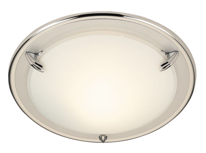 Ayora 1 Light Flush Ceiling Light With Opal Glass