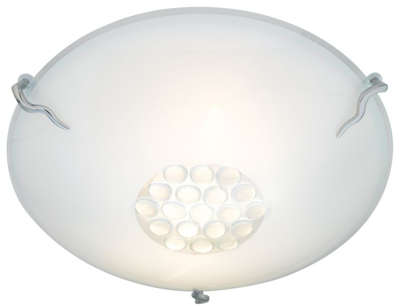 Eros 2 Light Flush Ceiling Light with Opal and