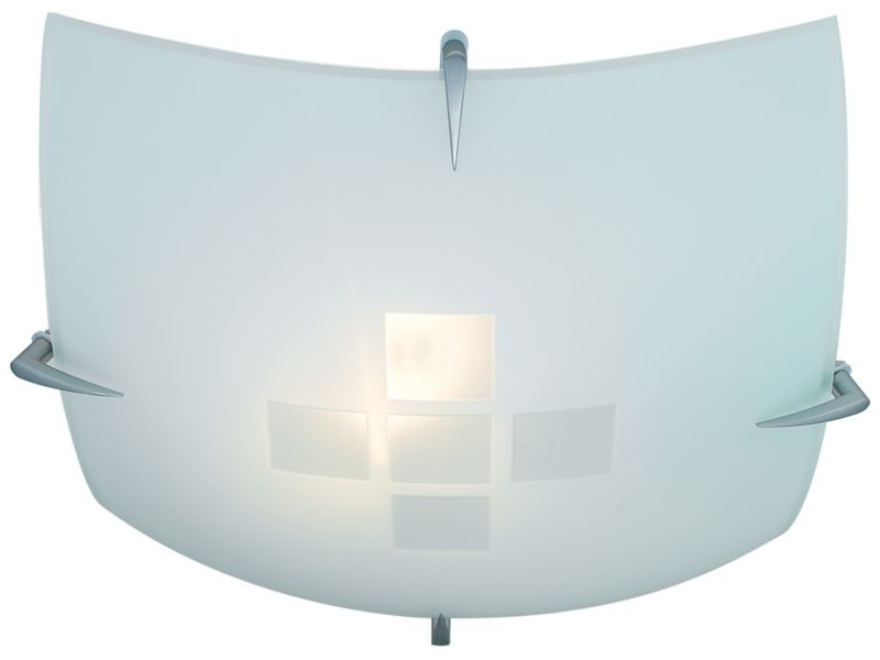 Rauma With Frosted Panels Square Uplighter