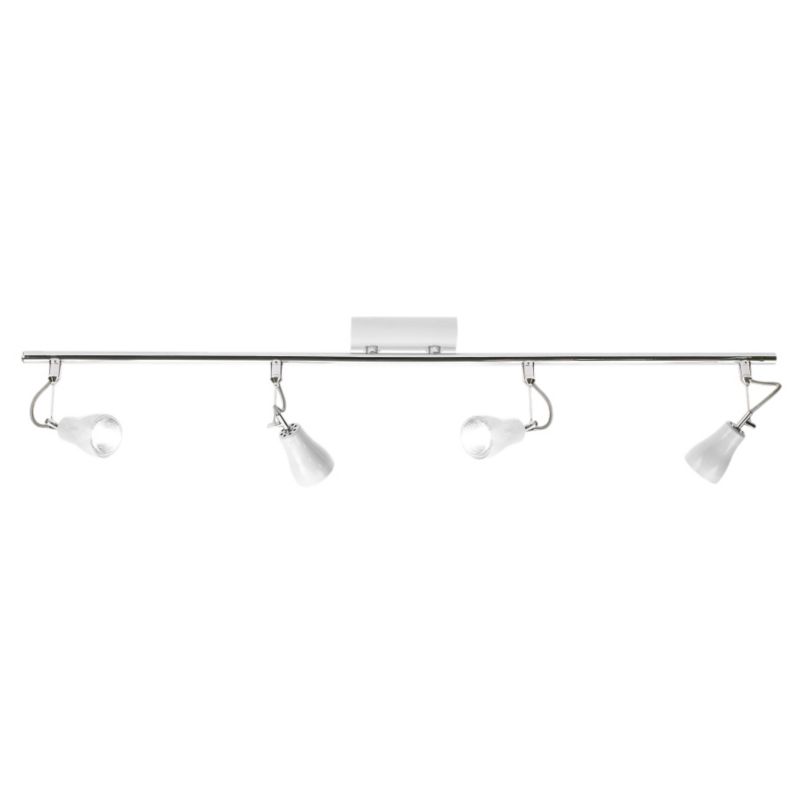 Alzea 4 Light Spot Bar Chrome & White Effect