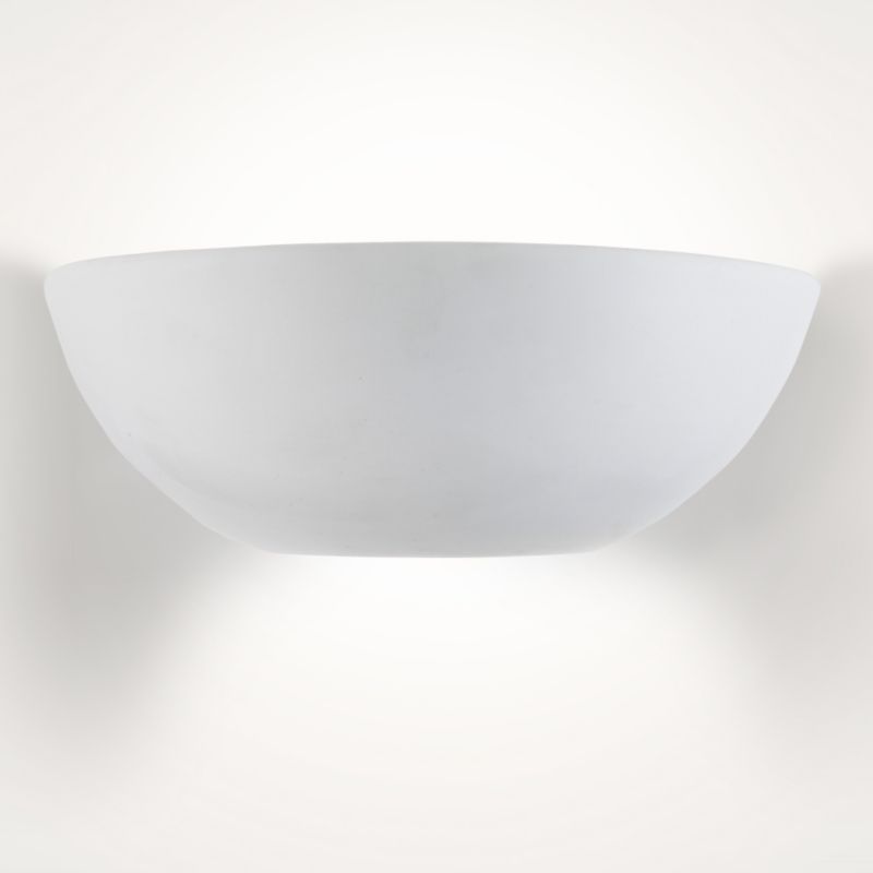 Volos Ceramic and Glass Wall Light White