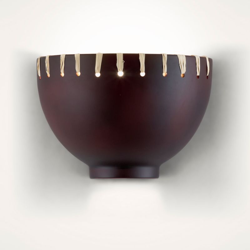 Larisa Ceramic and Glass Wall Light Mocha