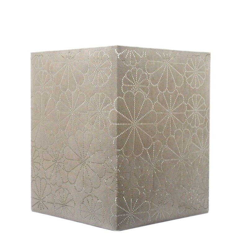 Square With Laser Cut Daisy Pattern Shade