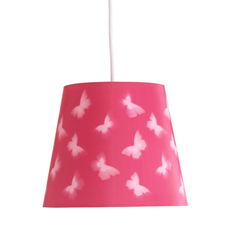 Butterflies Hologram Shade Pink Dia 200mm