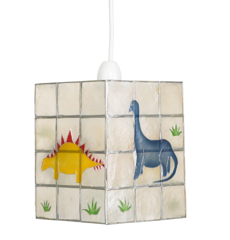 Capiz Dinosaurs Shade Multicolour Dia 140mm