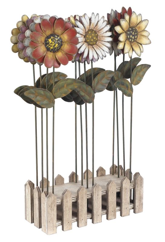 Metal Flower Plant Stakes 275cm