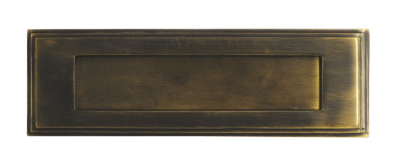 House Nameplate Company Premier Letterplate Antique Brass Finish H80 x W280 x D10mm