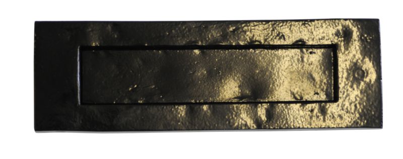 House Nameplate Company Premier Letterplate Black Iron H80 x W280 x D10mm