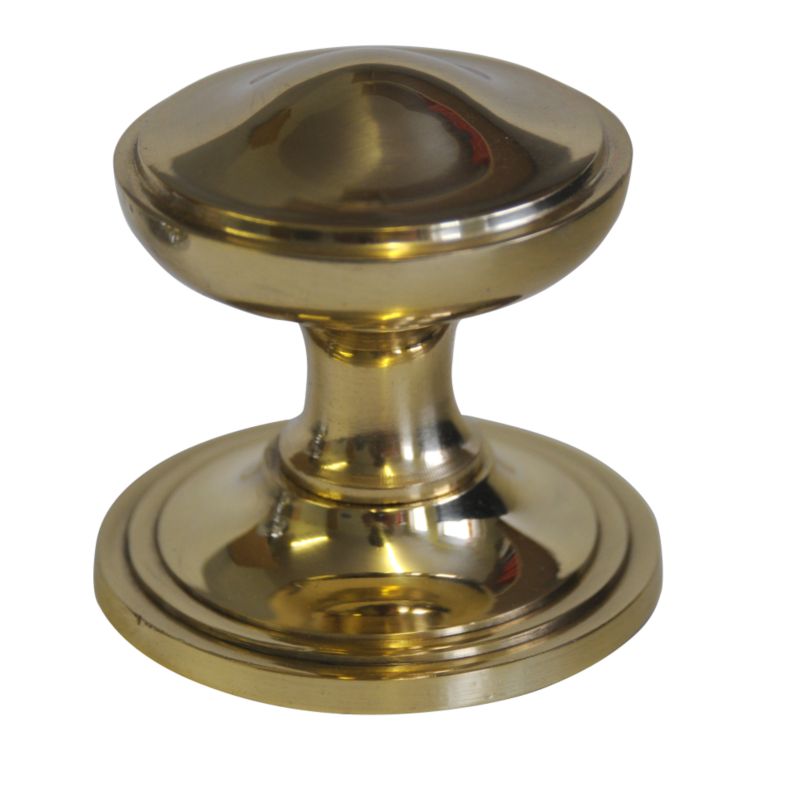 House Nameplate Company Centre Door Knob Brass H70mm x W80mm