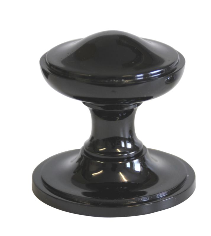 House Nameplate Company Centre Door Knob Black Nickel Finish H70mm x W80mm
