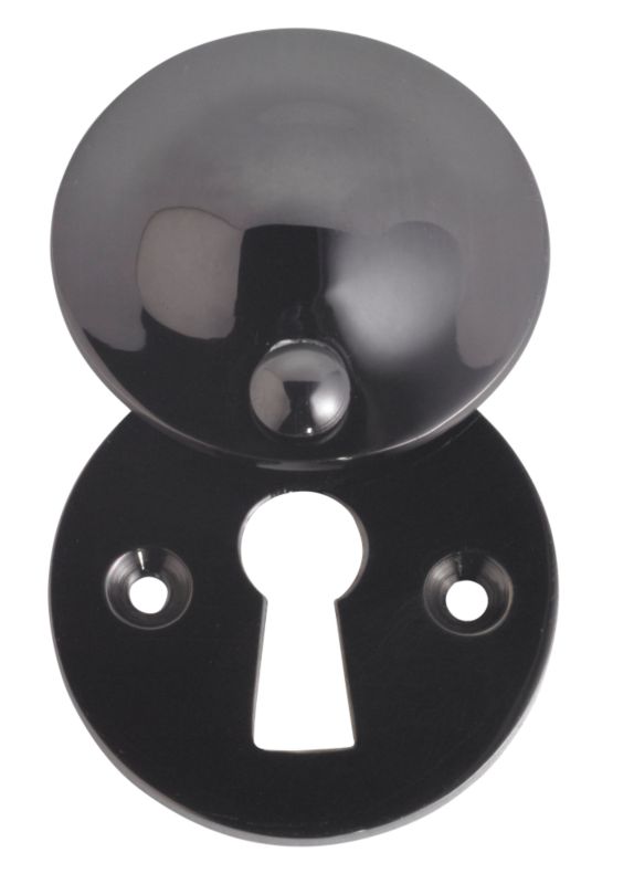 House Nameplate Company Escutcheon Black Nickel Finish H80mm x W40mm