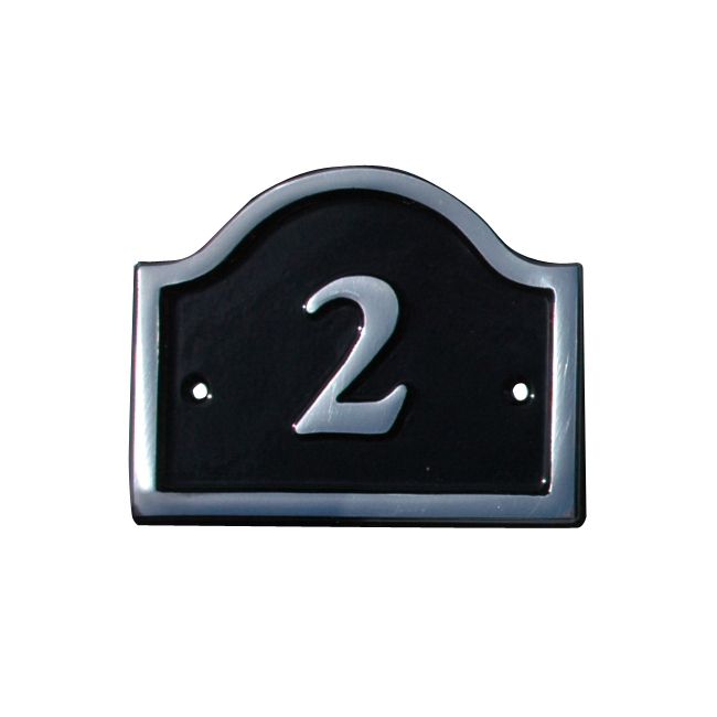 House Nameplate Company Aluminium House Number Bridge No2